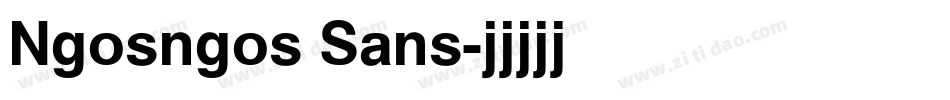 Ngosngos Sans字体转换
